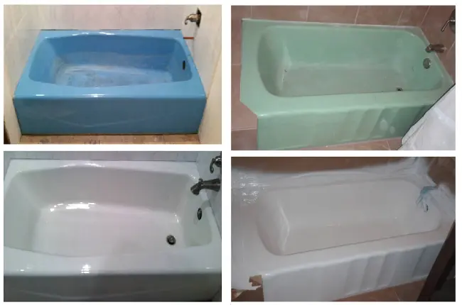 queens reglazing company bathtub color